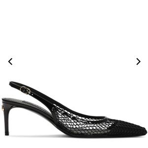 Dolce and Gabbana black leather and mesh pumps brand new (never worn)